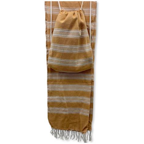 531015 - Sa.co fouta y bolsa ocre