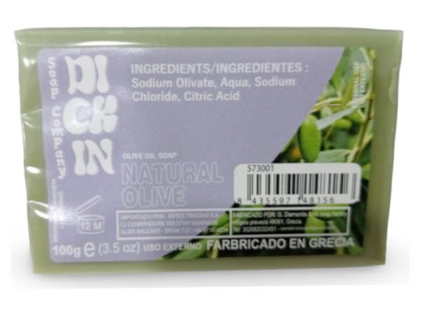 573001 - Dickin Jabon natural green olive oil 080813 100g 8.5x5.5x2.5cm
