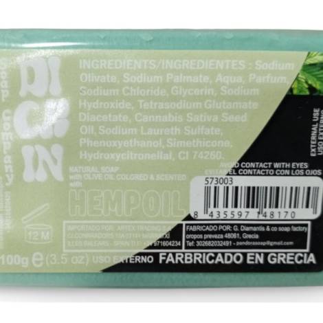 573003 - Dickin Jabon natural Colored cannabis 080914 100g 8.5x5.5x2.5cm