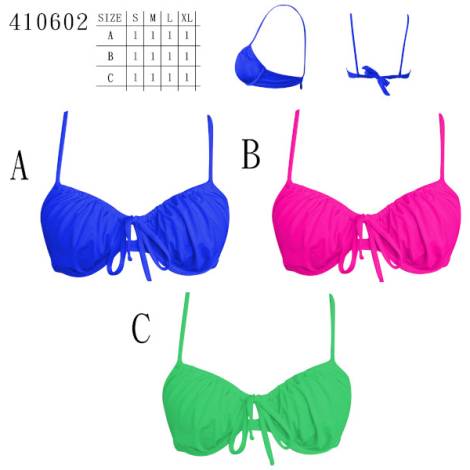587105 - Sujetador liso colores 410602 pack 12