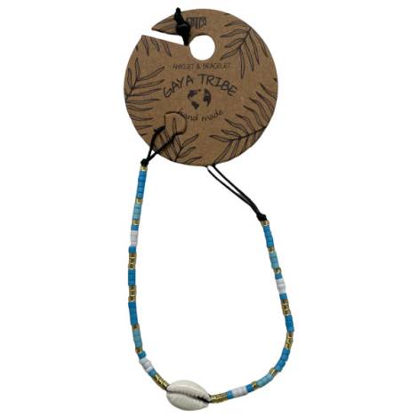 7334826 - Etnico pulsera tobillera caracola color 2
