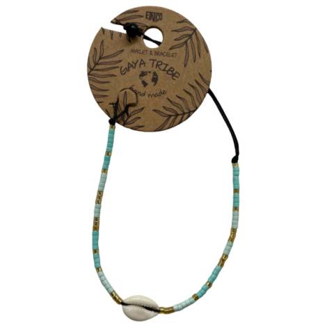 7334828 - Etnico pulsera tobillera caracola color 4