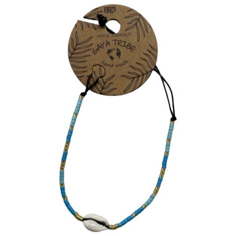 7334831 - Etnico pulsera tobillera caracola color 7