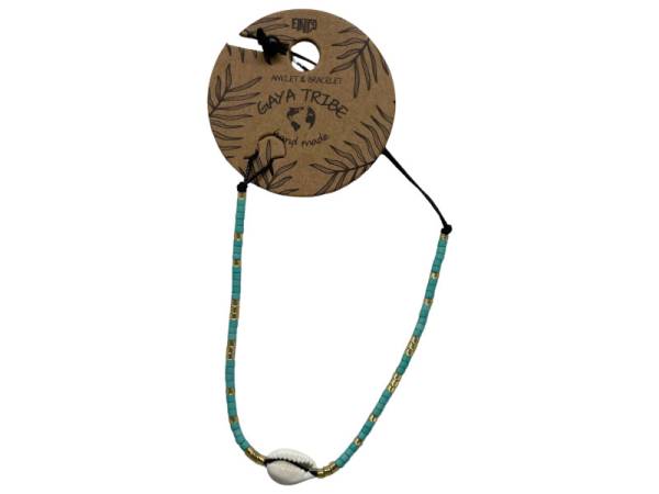 7334833 - Etnico pulsera tobillera caracola color 9