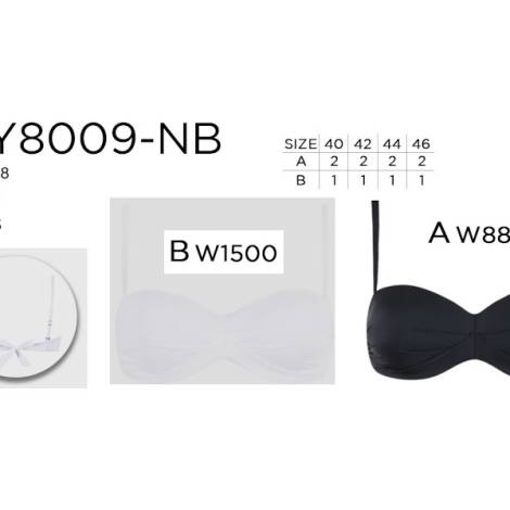 820487 - Sujetador s1-y8009nb pack 12