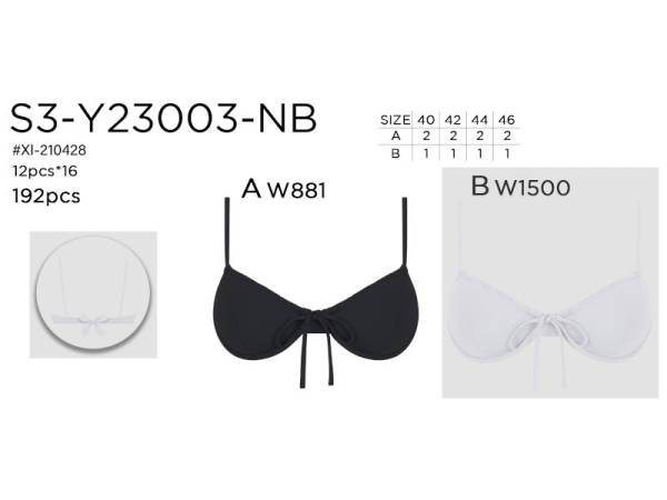 820503 - Sujetador s3-y23003nb pack 12