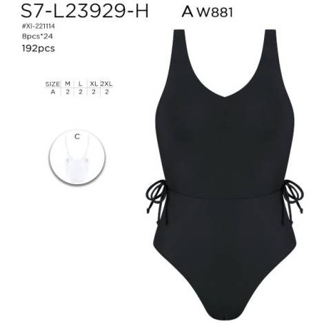 820526 - Bañador S7-L23929-H negro (pack 8)