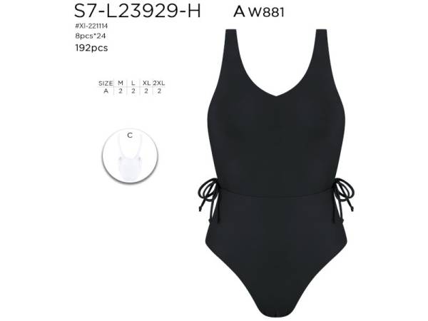820526 - Bañador S7-L23929-H negro (pack 8)