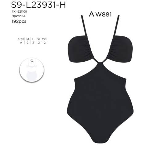 820528 - Bañador S9-L23931-H negro (pack 8)