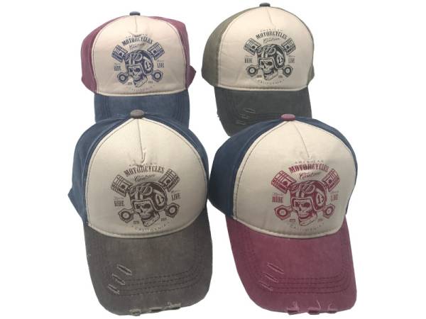 8975803 - Capulina gorra skull 4 colores surtidos