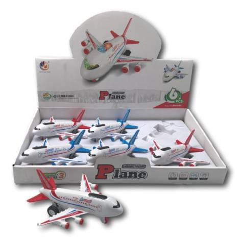 8975837 - Jung toys flashy inertia plane 7709 (6 pcs)
