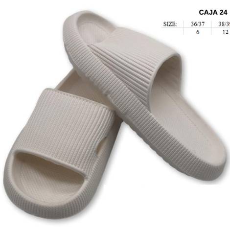 8976896 - Lipper Slipper blanca mujer (pack 24)