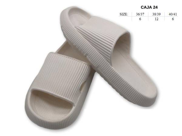 8976896 - Lipper Slipper blanca mujer (pack 24)