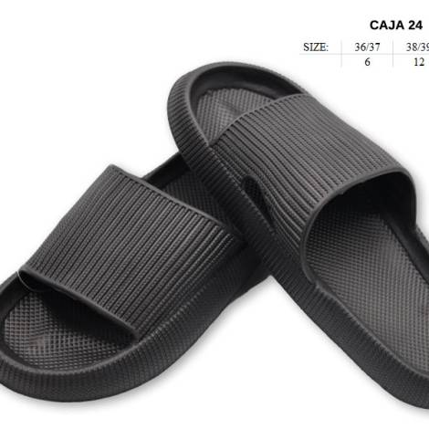 8976897 - Lipper Slipper negra mujer (pack 24)
