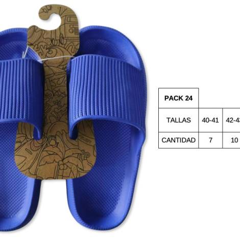 8977179 - Lipper Slipper azul hombre (pack 24)