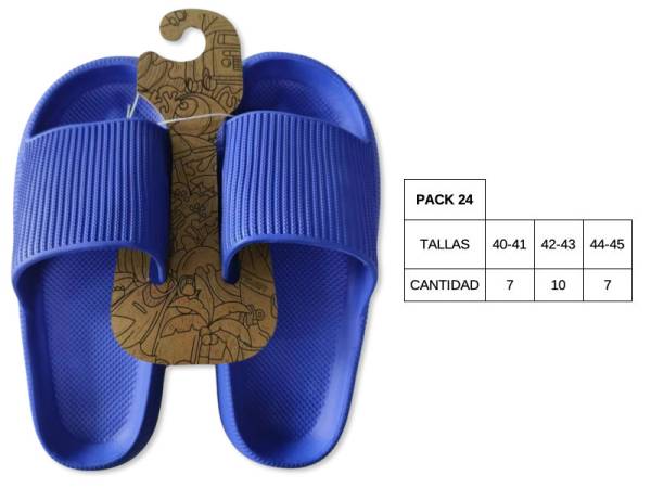 8977179 - Lipper Slipper azul hombre (pack 24)