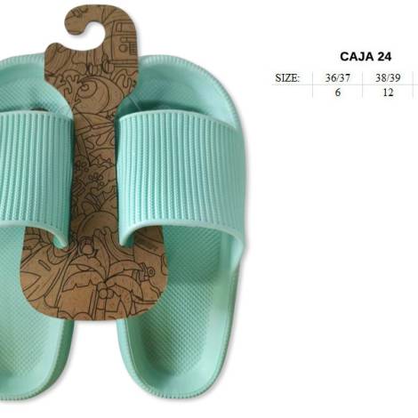 8977182 - Lipper Slipper azul turquesa mujer (pack 24)