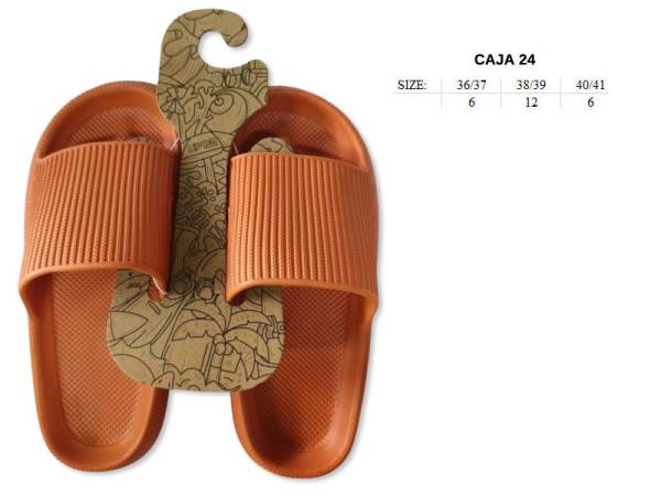 8977183 - Lipper Slipper naranja mujer (pack 24)