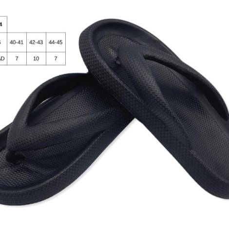 8977410 - Lipper Slipper chancla hombre negra ( pack 24)