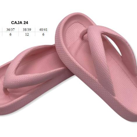8977413 - Lipper Slipper chancla mujer rosa (pack 24)