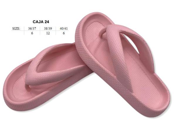 8977413 - Lipper Slipper chancla mujer rosa (pack 24)