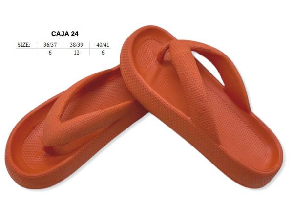 8977414 - Lipper Slipper chancla mujer naranja (pack 24)