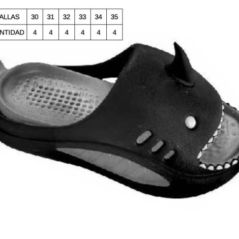 8977652 - Lipper Slipper infantil Negro-gris tallas 30-35 (pack 24)