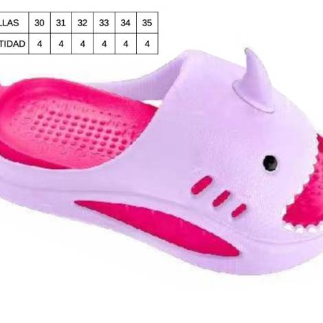 8977655 - Lipper Slipper infantil Rosa-lila tallas 30-35 (pack 24)
