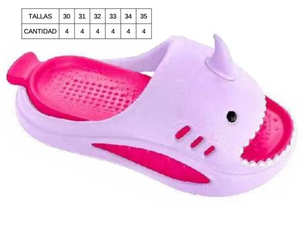 8977655 - Lipper Slipper infantil Rosa-lila tallas 30-35 (pack 24)