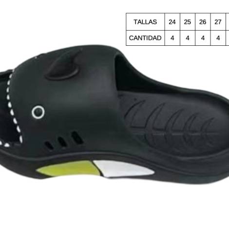 8977656 - Lipper Slipper infantil Negra tallas 24-29 (pack 24)