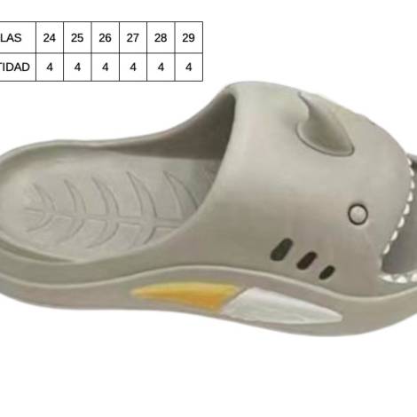 8977657 - Lipper Slipper infantil Gris tallas 24-29 (pack 24)