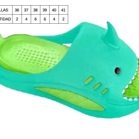 8977659 - Lipper Slipper women Verde-verde tallas 36-41 (pack 24)
