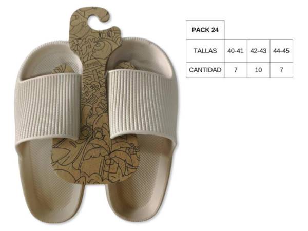 8977692 - Lipper slipper beig hombre (pack 24)