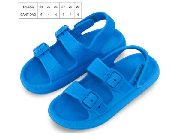 8977958 - Lipper chancla hebilla niño talla24-29 azul