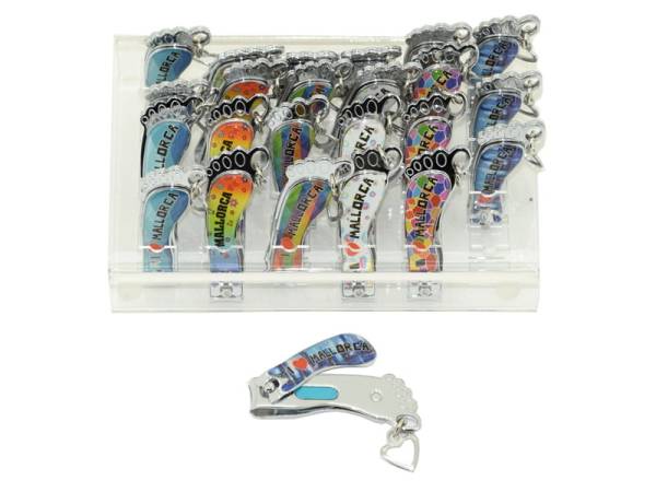 902216 - Cortaunas mallorca pie foot shape nail clip exp 18 ud