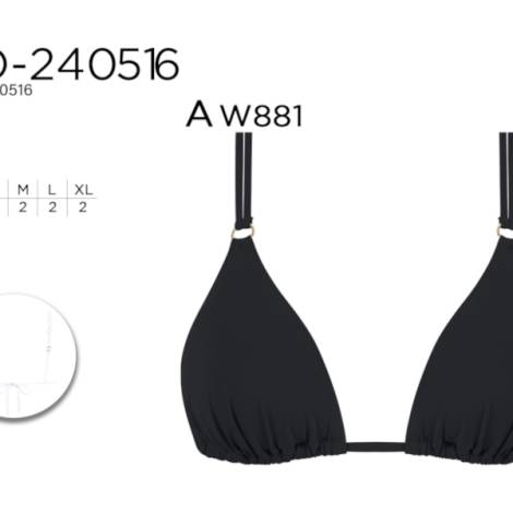 977005 - Sujetador do240516 negro pack 8