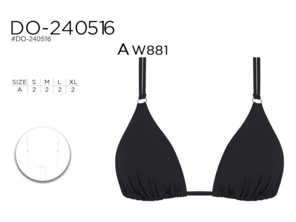977005 - Sujetador do240516 negro pack 8