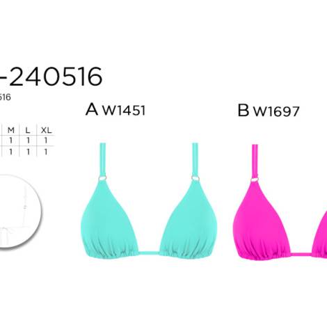977006 - Sujetador do240516 colores pack 8
