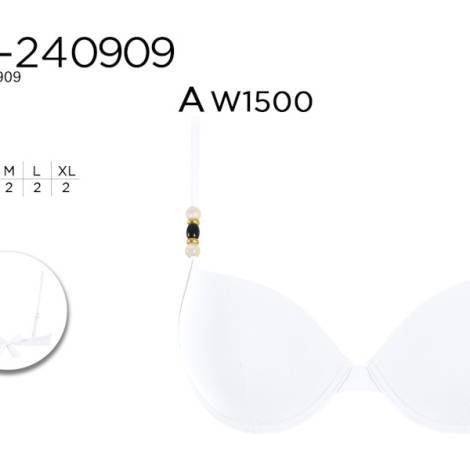 977010 - Sujetador do240909 blanco pack 8