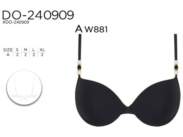 977011 - Sujetador do240909 negro pack 8
