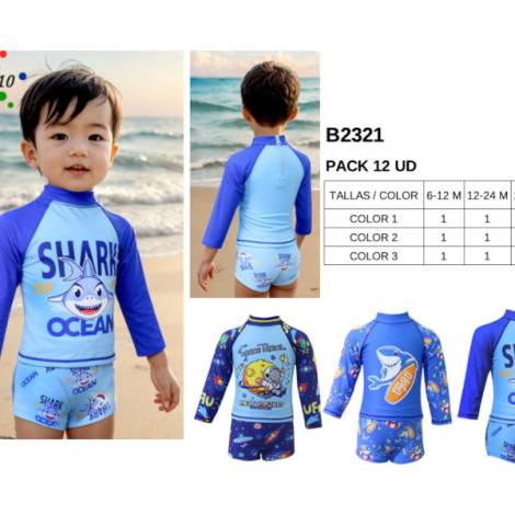 979281 - Conjunto baño b2321 niño pack 12
