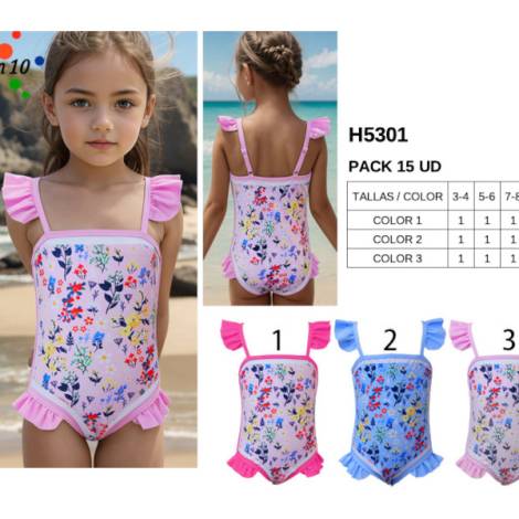 979287 - Bañador niña h5301 pack 15