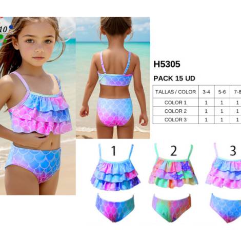 979291 - Bikini niña h5305 pack 15