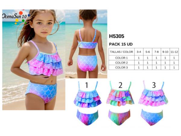 979291 - Bikini niña h5305 pack 15