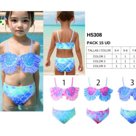 979292 - Bikini niña h5308 pack 15
