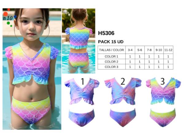 979298 - Bikini niña h5306 pack 15