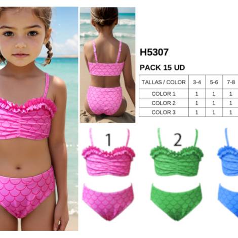 979299 - Bikini niña h5307 pack 15
