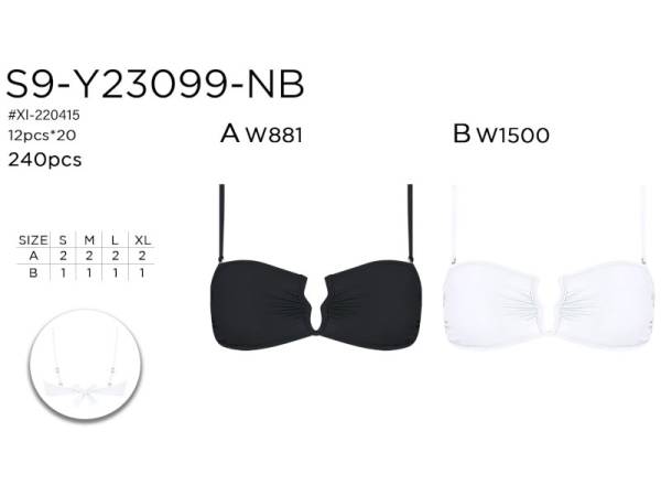 820569 - Sujetador s9 y23099 nb (pack12)