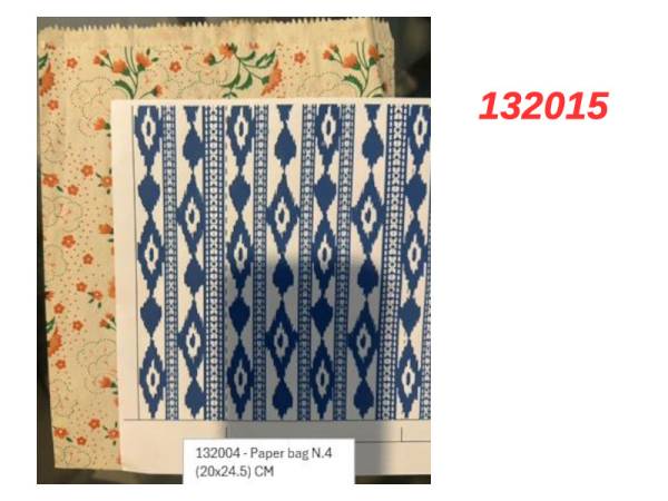 132015 - Bolsa de papel llengos super grande 24.5 x 20 cm