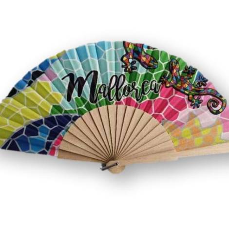 252016 - Huca beach abanico mad 23 cm mosaico lizard mallorca